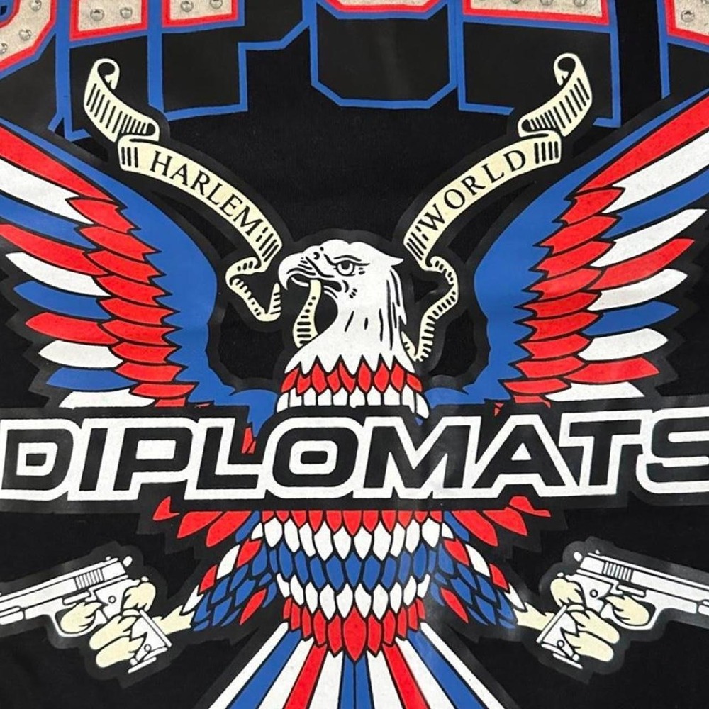Reason Brand x Diplomats Empire Dipset Eagle Graphic T-Shirt Mens Medium Black